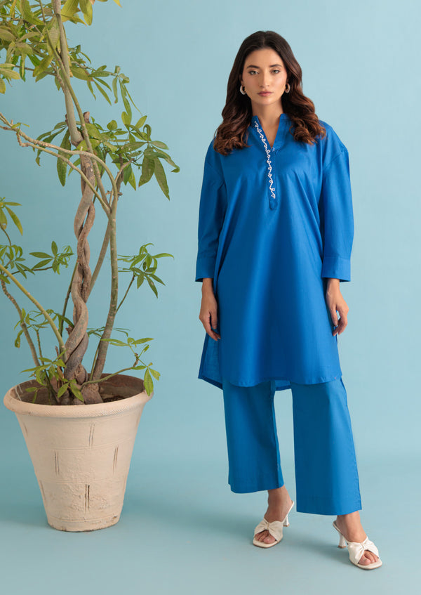 Blue-Jacquard-2 Piece (WPS25SL2004)