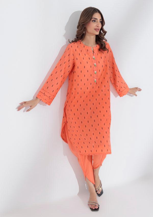 Salmon-Jacquard-2 Piece (WPS25SL2P023)