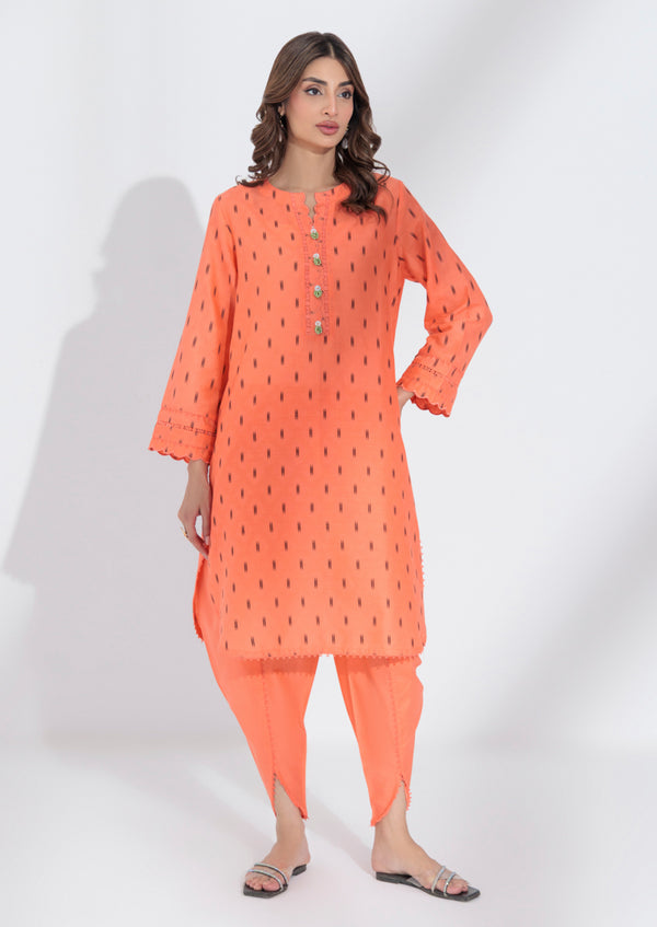 Salmon-Jacquard-2 Piece (WPS25SL2P023)