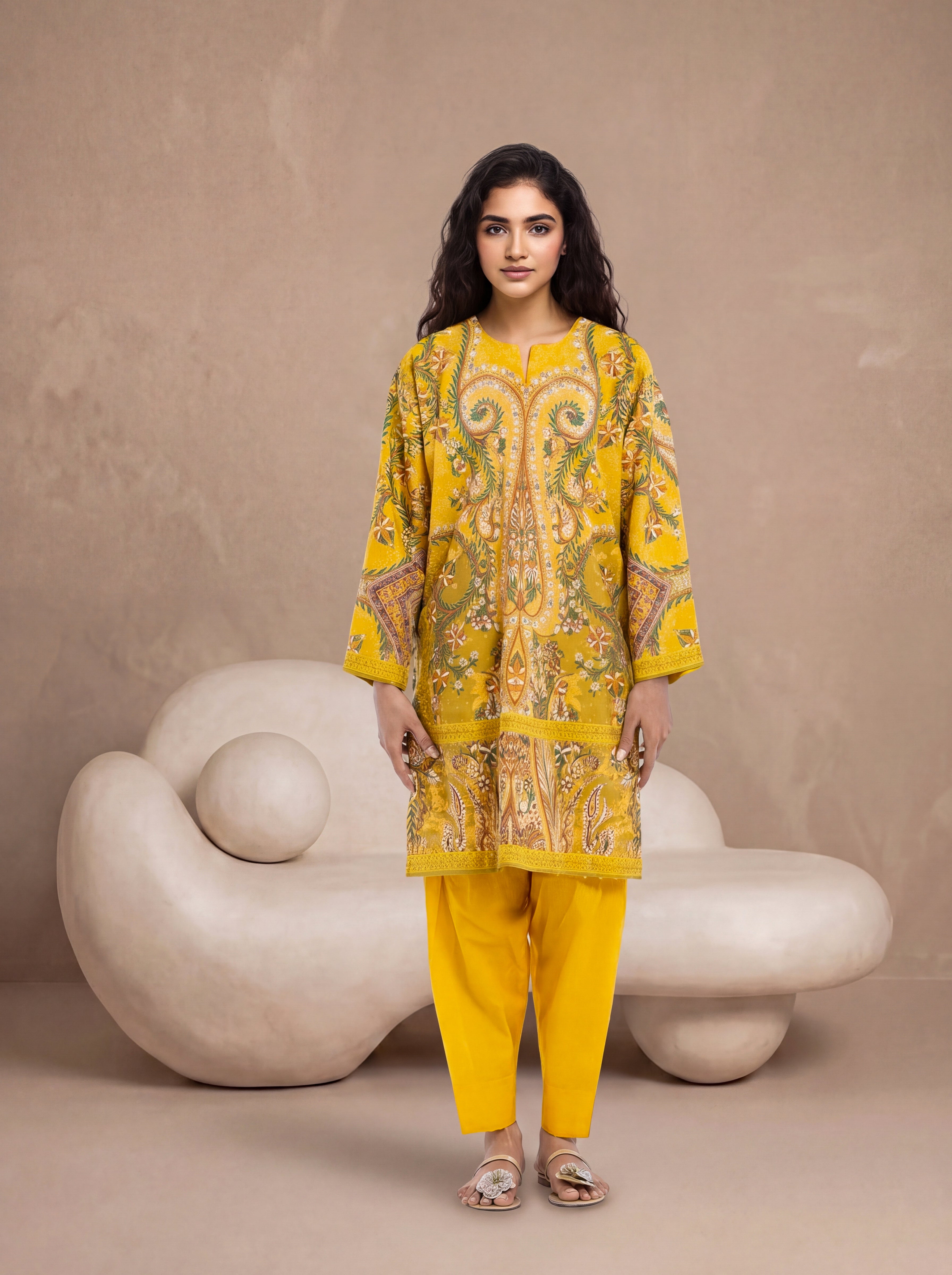 Bonanza Satrangi Yellow-Boxy-2 Piece (WPSTPSBW25B11D43), view 1