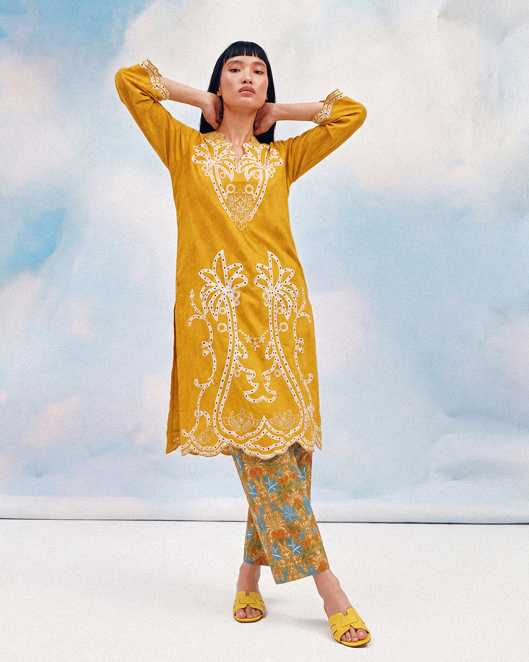 Bonanza Satrangi Mustard-Dobby-2 Piece (WPSTSBW25B11D30), view 1