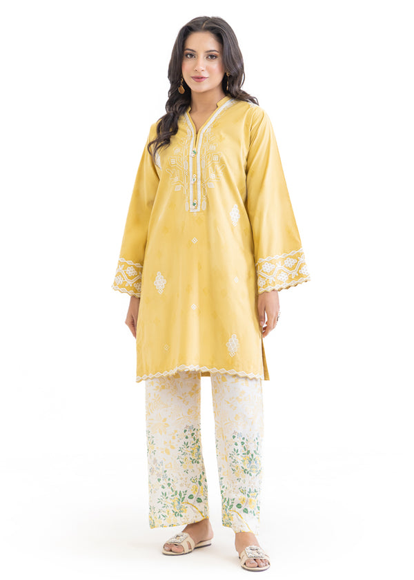 L-Yellow-Jacquard-2 Piece (WPSTSSW25S10N5)