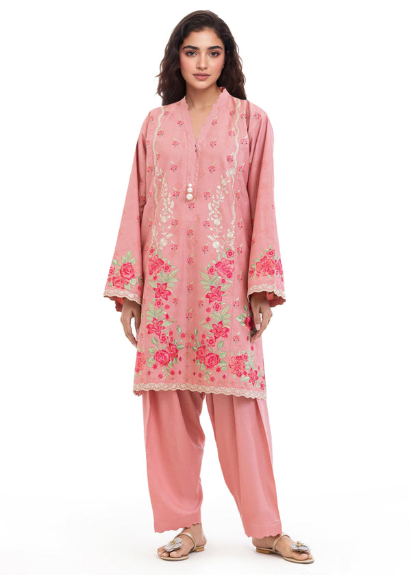 Peach-Jacquard-2 Piece (WPSTSSW25S9O15)