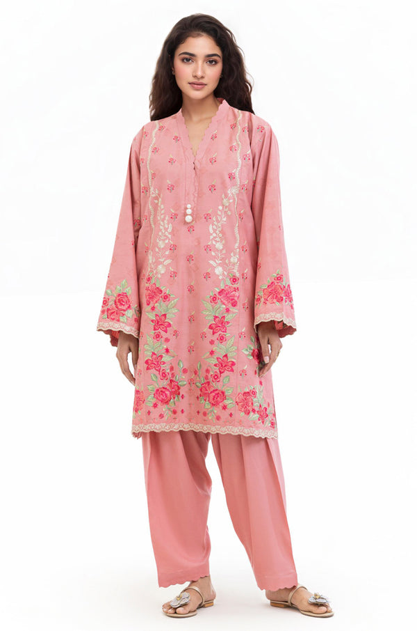 Peach-Jacquard-2 Piece (WPSTSSW25S9O15)