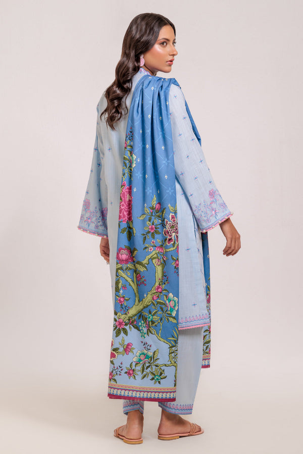 SKY-BLUE-CROSS HATCH-3 PIECE (WS1243P16)