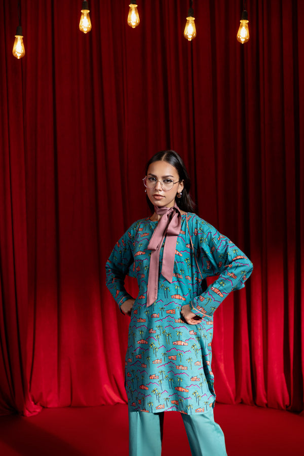 S-GREEN-KHADDAR-2 PIECE (WS2242P01)