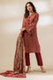 MAROON-KHADDAR-3 PIECE (WS2243P01)