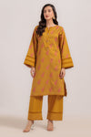 MUSTARD-JACQUARD-2 PIECE (WS6242P14)