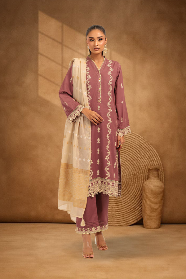 MAROON-KHADDAR-3 PIECE (WS6243P21)