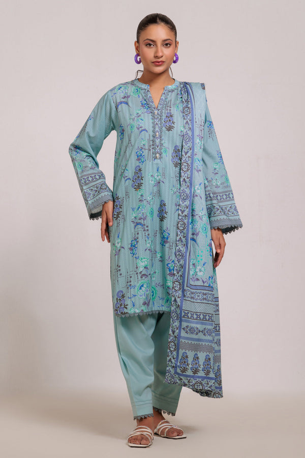 L-GREEN-VISCOSE-3 PIECE (WS6243P64)