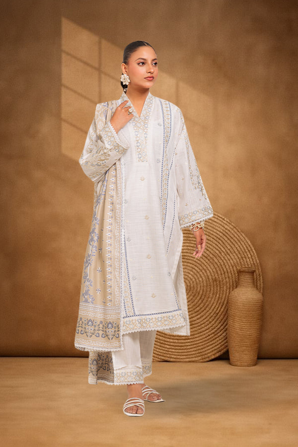 WHITE-CROSS HATCH-3 PIECE (WS6243P68)