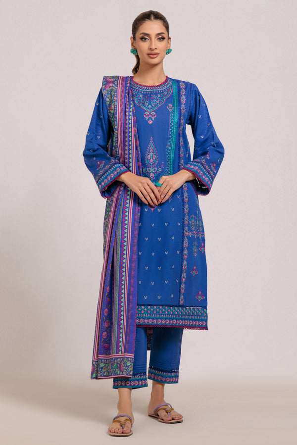 BLUE-KHADDAR-3 PIECE (WS6243P70)