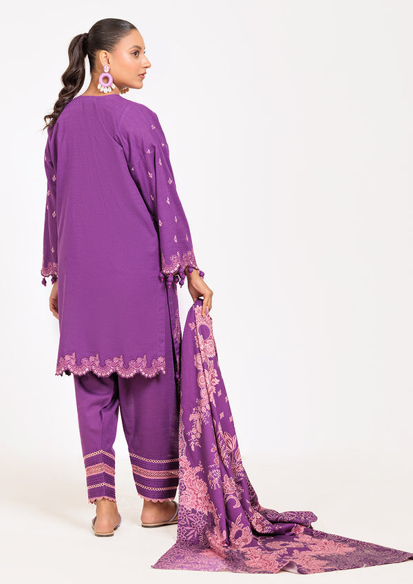 PURPLE-KHADDAR-3 PIECE (WS6243P78)