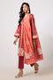 RED-KHADDAR-3 PIECE (WS6243P93)