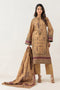 BROWN-KHADDAR-3 PIECE (WS6243P94)