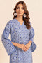 BLUE-POLY CREPE-2 PIECE (WS7242P09)