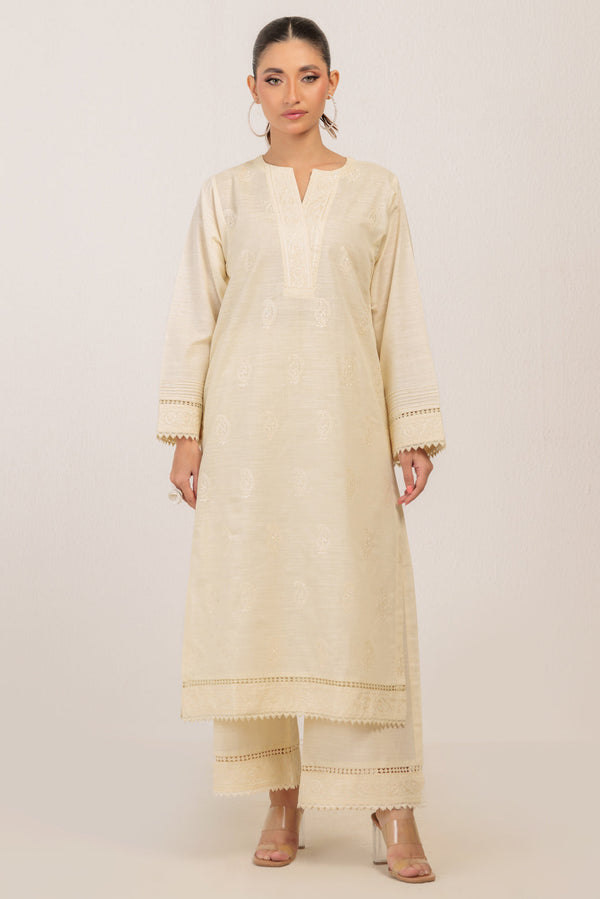 O-WHITE-KHADDAR-2 PIECE (WS7242P18)