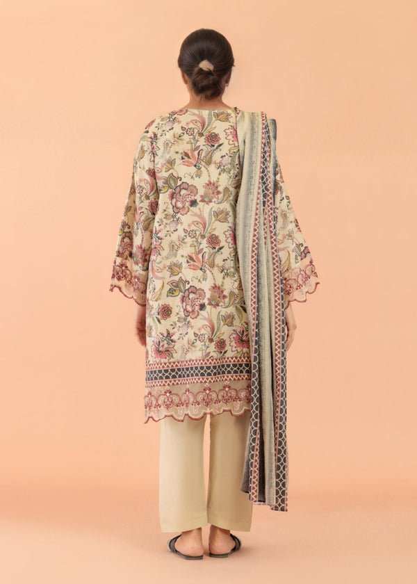 Beige-Lawn-3 Piece (WU3PPBS25KA7A14P)