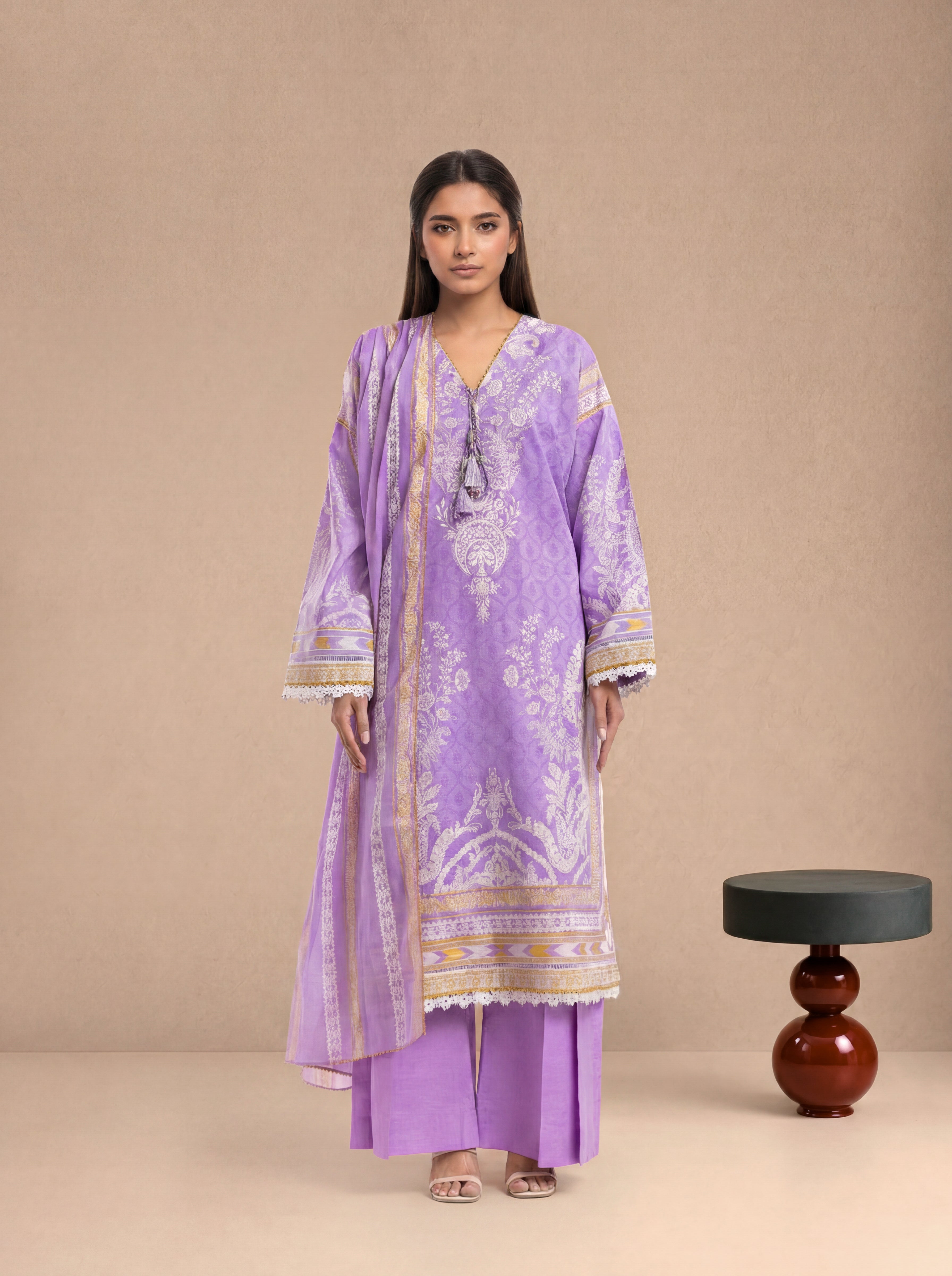 Bonanza Satrangi Ethnic Haze - 3 Pc (WU3PPBS26LI1F105), view 1