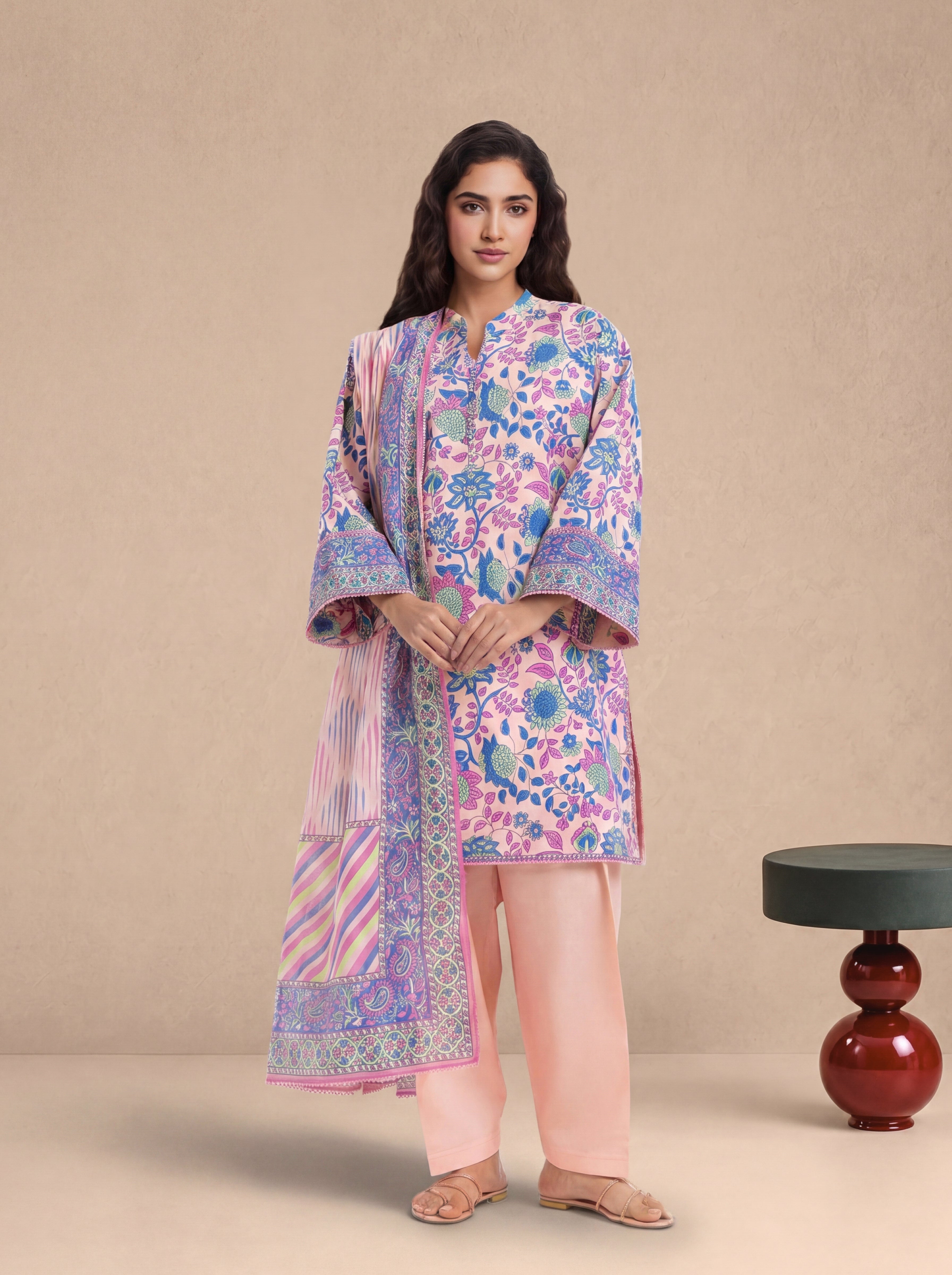 Bonanza Satrangi Morning Glow - 3 Pc (WU3PPBS26LI1F17), view 1