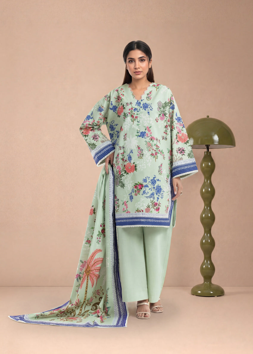 Bonanza Satrangi Peacock Petal - 3 Pc (WU3PPBS26LI2M73), view 1