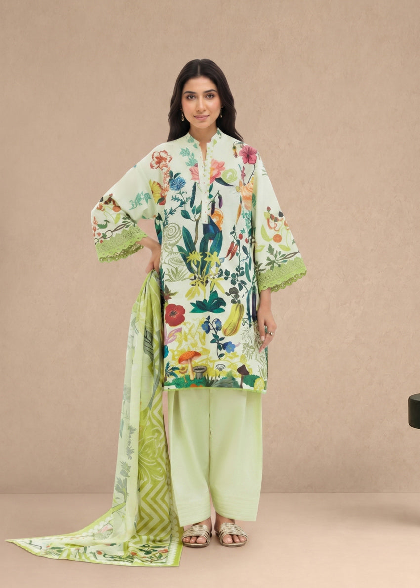 Bonanza Satrangi Botanical - 3 Pc (WU3PPBS26LI3A32), view 1