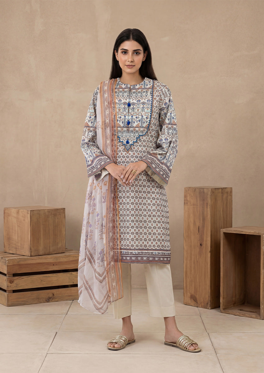 Bonanza Satrangi Multi-Cambric-3 Piece (WU3PPBW25LI1J27P), view 1