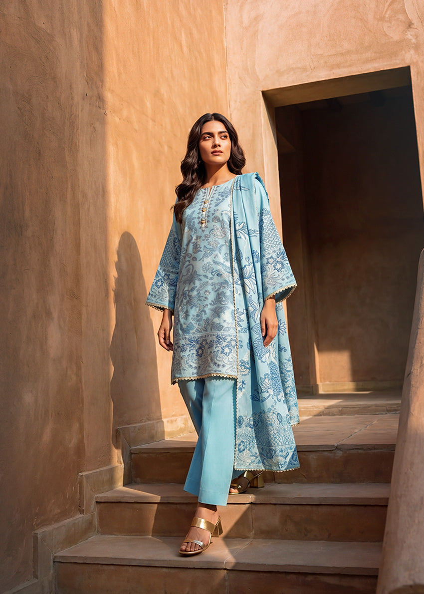 Bonanza Satrangi Turquoise - 3 Pc (WU3PSBS26K1F7), view 1