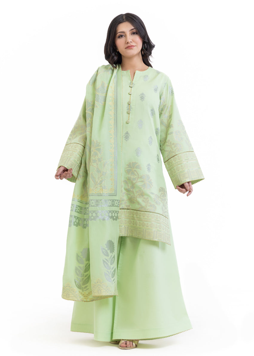 Bonanza Satrangi Green-Jacquard-3 Piece (WU3PSBS26K2M13), view 1