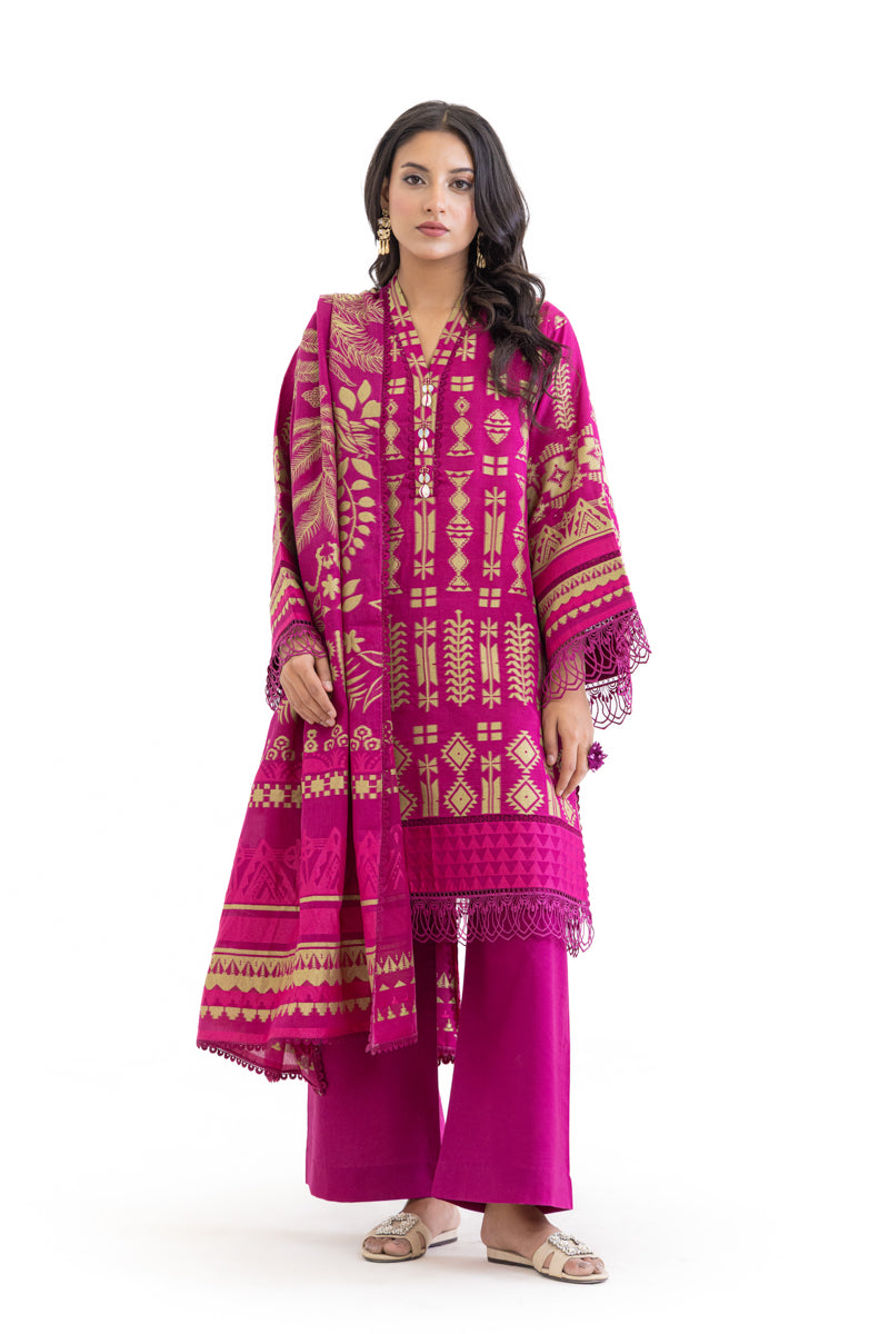 Bonanza Satrangi Purple-Jacquard 3 Piece (WU3PSBS26K2M21), view 1