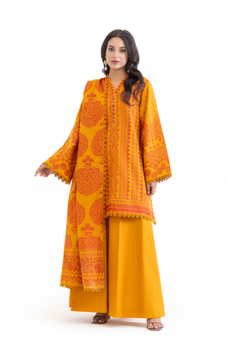 Bonanza Satrangi Orange-Jacquard-3 Piece (WU3PSBS26K2M23), view 1