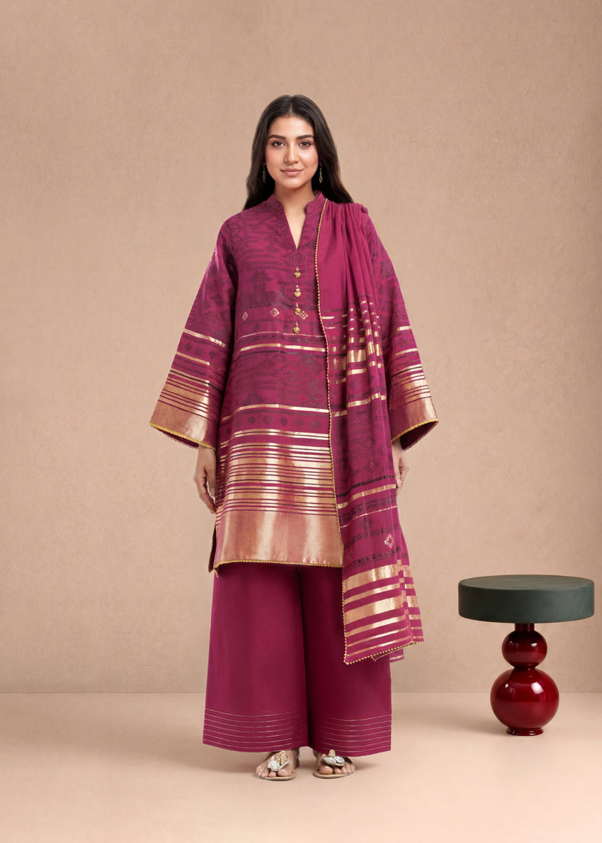 Bonanza Satrangi Rose - 3 Pc (WU3PSBS26K2M5), view 1