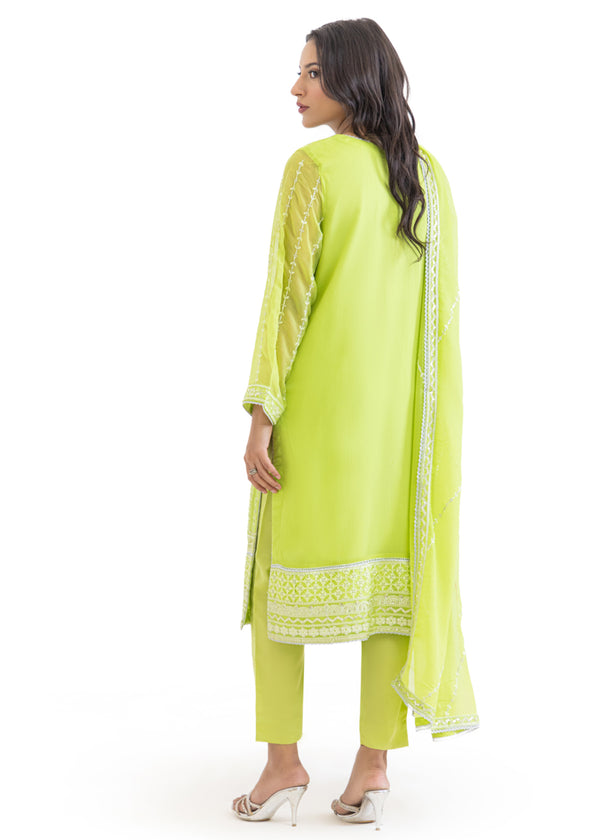 Green-Chiffon-3 Piece (WU3PSLS25AF3P)