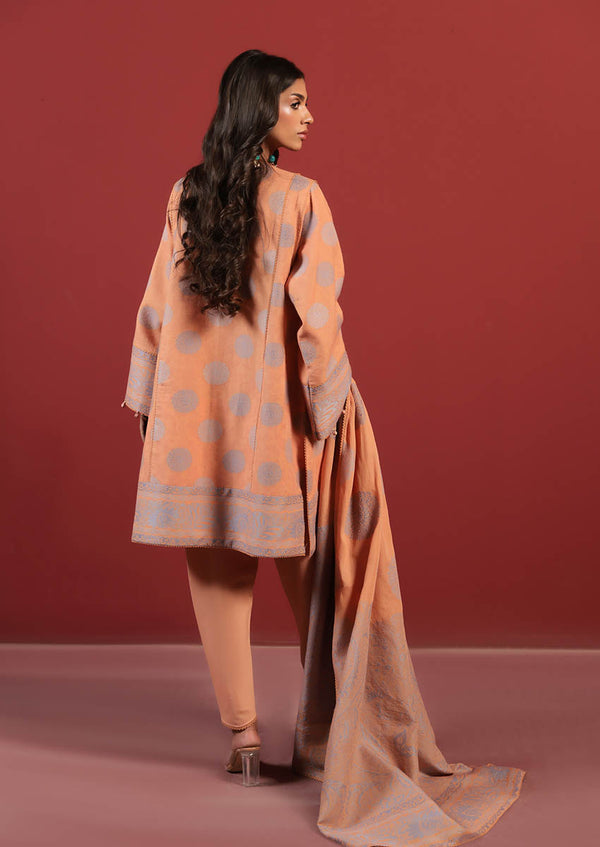 Orange-Jacquard-3 Pc (WUS25JD3029)