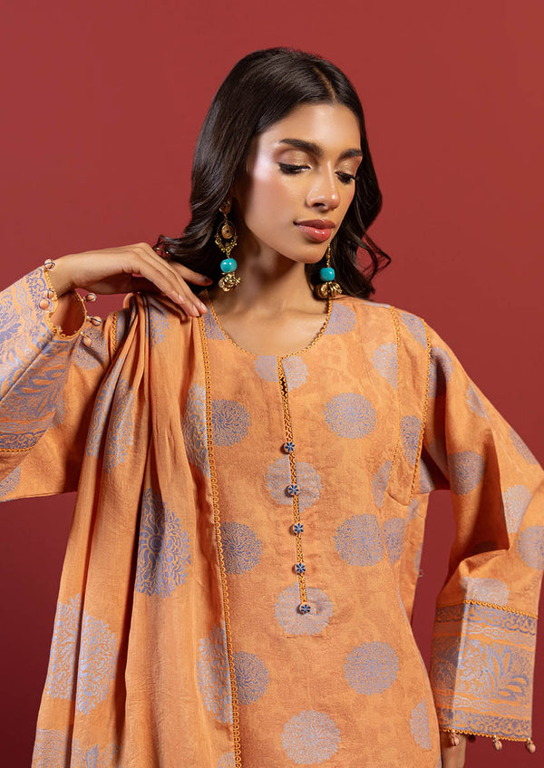 Orange-Jacquard-3 Pc (WUS25JD3029)