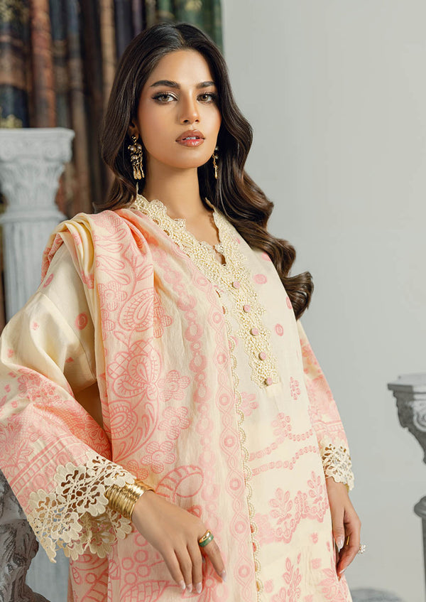 Cream-Jacquard-3 Pc (WUS25JD3035)