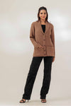 KHAKI-SHAWL COLLAR-FULL SLEEVE-SWEATER (23W-007-65)