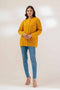 MUSTARD-ROUND NECK-FULL SLEEVE-SWEATER (23W-014-65)