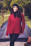 MAROON-COAT COLLAR-FULL SLEEVE-SWEATER (23W-018-65)