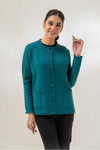 TEAL-ROUND NECK FULL SLEEVE-SWEATER (23W-031-65)