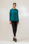 TEAL-ROUND NECK FULL SLEEVE-SWEATER (23W-031-65)