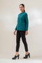 TEAL-ROUND NECK FULL SLEEVE-SWEATER (23W-031-65)