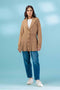 BEIGE-SHAWL COLLAR-FULL SLEEVE-SWEATER  (23W-042-65)