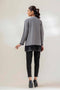 GREY-ROUND NECK FULL SLEEVE-SWEATER (23W-051-65)