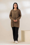 OLIVE-ROUND NECK FULL SLEEVE-SWEATER (23W-063-65)