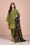 OL-GREEN-JACQUARD-3 PIECE (ABN233P11)