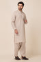 BEIGE-YARN DYED-SHALWAR SUIT - (GSBB23-004)