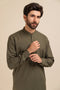 K-GREEN-BLENDED-SHALWAR SUIT - (GSBB23-012)