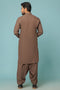 C-TAUPE-BLENDED-SHALWAR SUIT - (GSBB23-014)