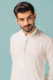 C-WHITE-BLENDED-SHALWAR SUIT - (GSBB23-023)